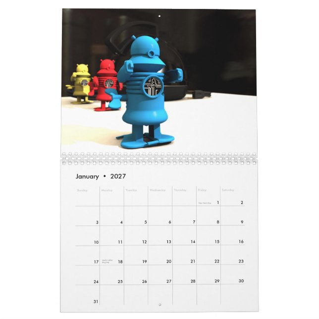 Mural Calendrier des jouets spatiaux (Jan 2027)