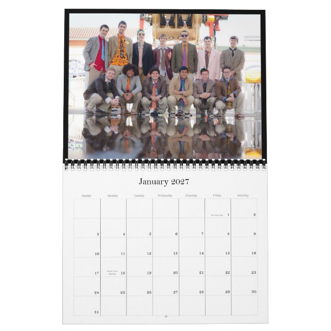 Mural Calendrier des membres 2012 Pointless (Jan 2027)