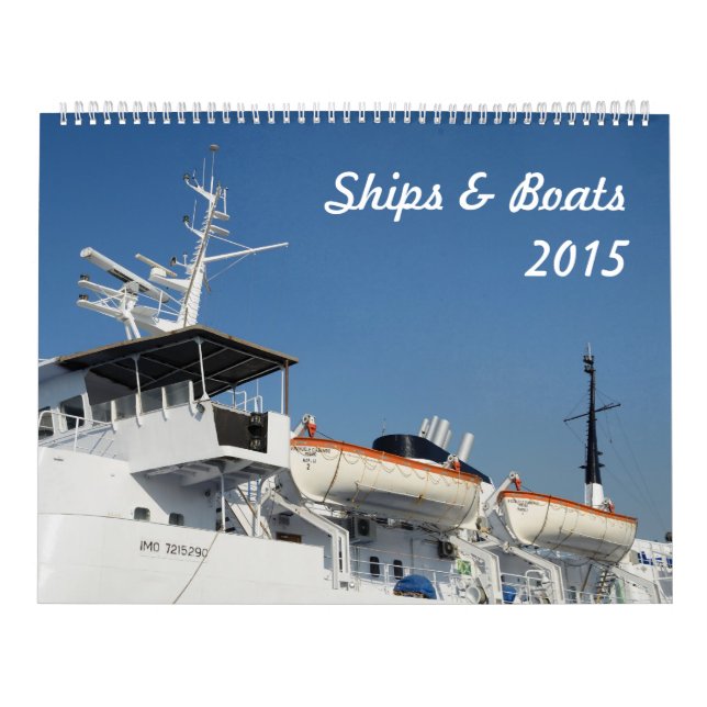 Mural Calendrier des navires et des bateaux 2015 (Protection)