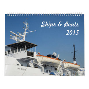 Mural Calendrier des navires et des bateaux 2015