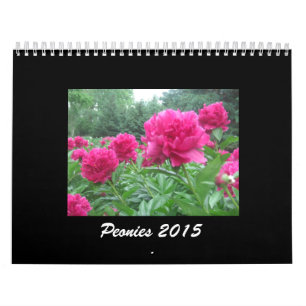 Mural Calendrier des pivoines 2015