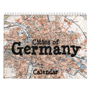 Mural Calendrier des villes d'Allemagne