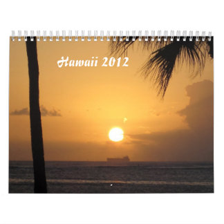 Mural Calendrier d'Hawaï 2012