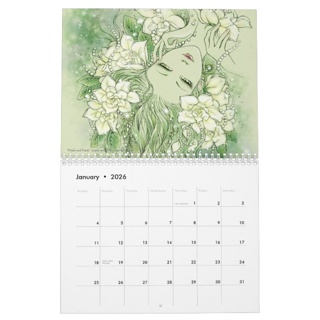 Mural Calendrier d'imaginaire (Jan 2026)