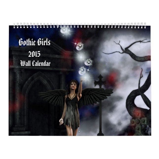 Mural Calendrier d'Imaginaire des filles gothiques 2015 (Protection)