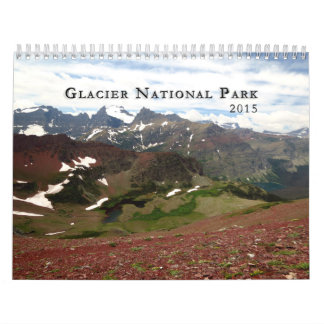 Mural Calendrier du parc national 2015 de glacier