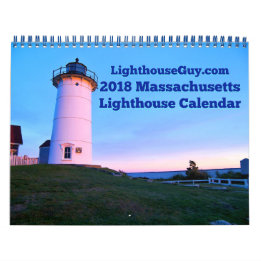 Mural Calendrier du phare du Massachusetts 2018