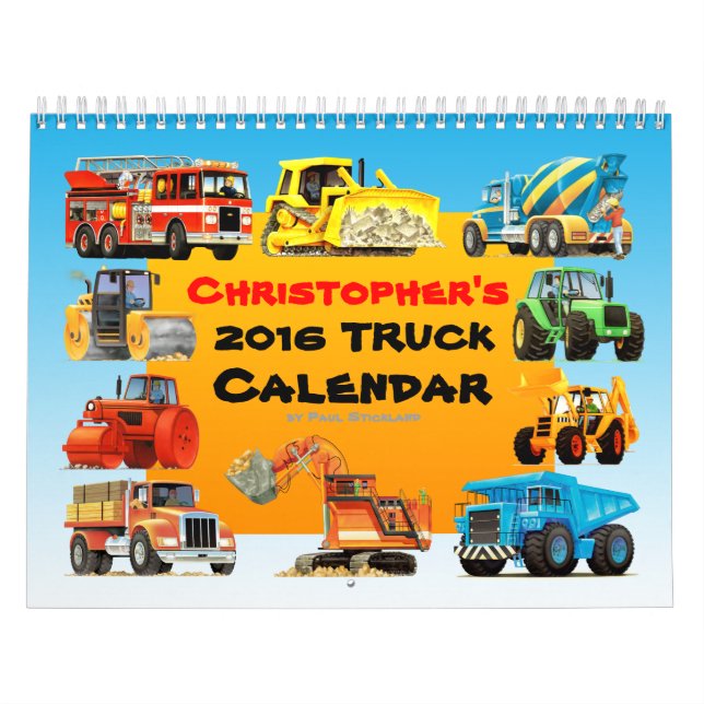 Mural Calendrier fait sur commande de camion de (Protection)