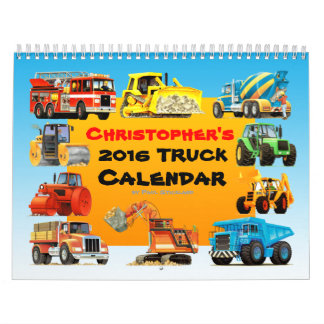 Mural Calendrier fait sur commande de camion de