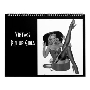 Mural Calendrier Filles Pin-up Vintage 13 Images