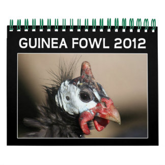 Mural Calendrier Guinée Fowl pour 2012