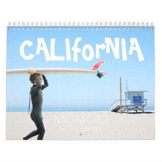 Mural Calendrier la "Californie" USA ver. de 2018