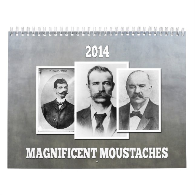 Mural Calendrier magnifique de moustaches/moustaches (Protection)