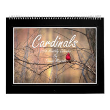 Calendrier mensuel des cardinaux 2018 par Thomas