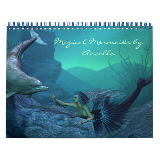Mural calendrier mermaid