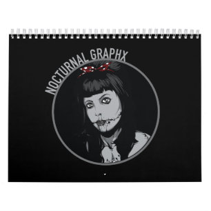 Mural Calendrier nocturne de Graphx 2016