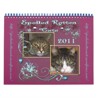 Mural Calendrier officiel des chats pourris cuits 2011