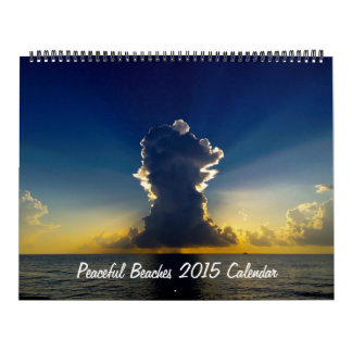 Mural Calendrier paisible des plages 2015