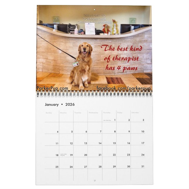Mural Calendrier ParkerPup & Reser 2015 (Jan 2026)
