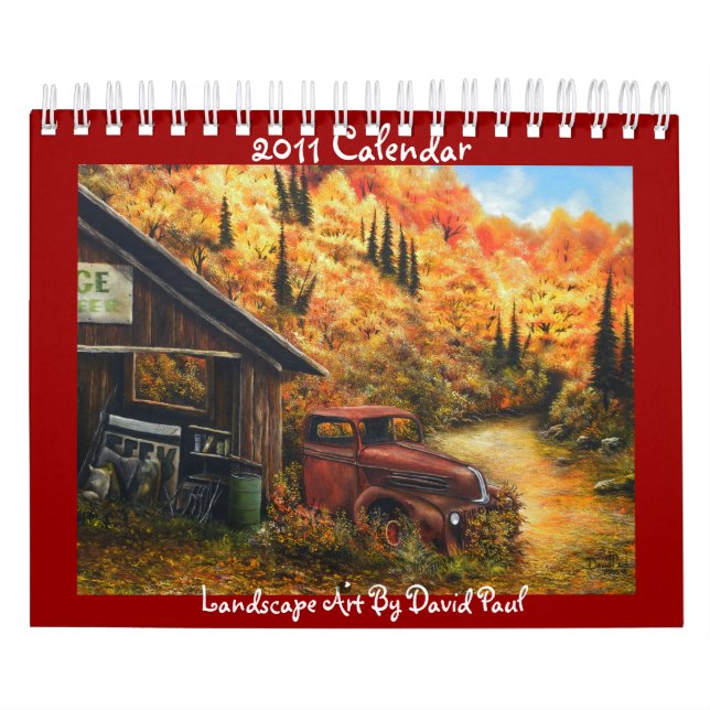 Mural Calendrier personnalisable avec l'art de David Pau (Protection)