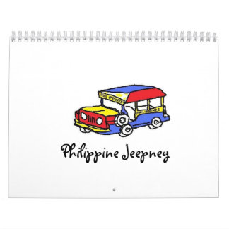 Mural Calendrier philippin des Jeepney