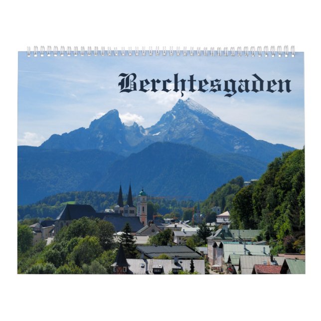 Mural Calendrier photo Berchtesgaden de 12 mois (Protection)
