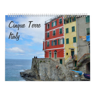 Mural Calendrier photo Cinque Terre, Italie 12 mois
