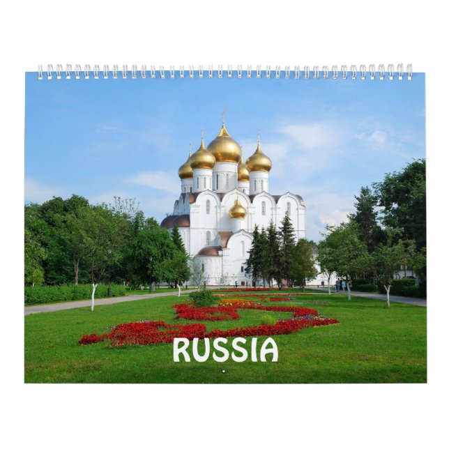 Mural Calendrier photo Russie 12 mois (Protection)
