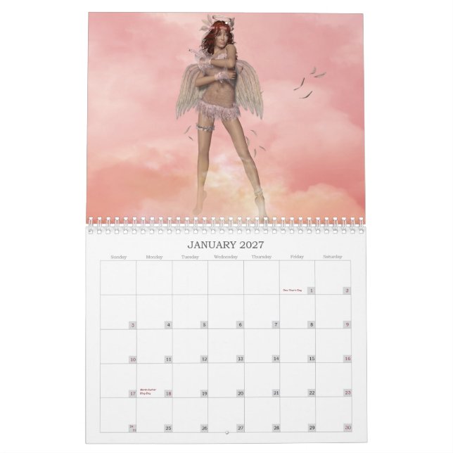 Mural Calendrier vilain OU Nice d'anges (Jan 2027)