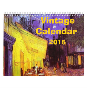 Mural Calendrier vintage 2015
