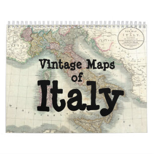 Mural Cartes vintages de calendrier de l'Italie