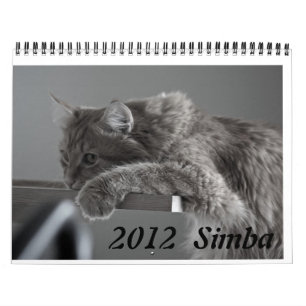 Mural Chat 2012 de calendrier