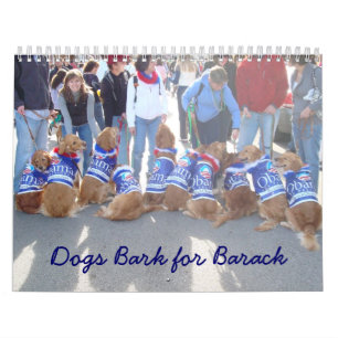 Mural Chiens pour le calendrier d'Obama