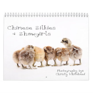Mural Chinois Silkie et calendrier de fille de scène
