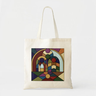 Mural Colorblock Tote Bag