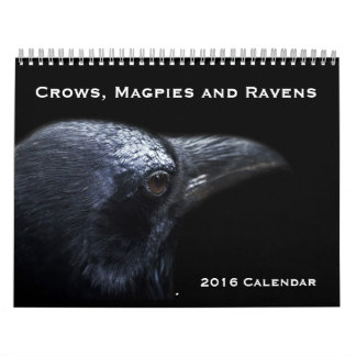 Mural Crows, Magpies et Ravens Calendrier 2016