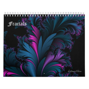 Mural Fractales calendrier de 12 mois