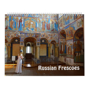 Mural Fresques russes de 12 mois Calendrier photo