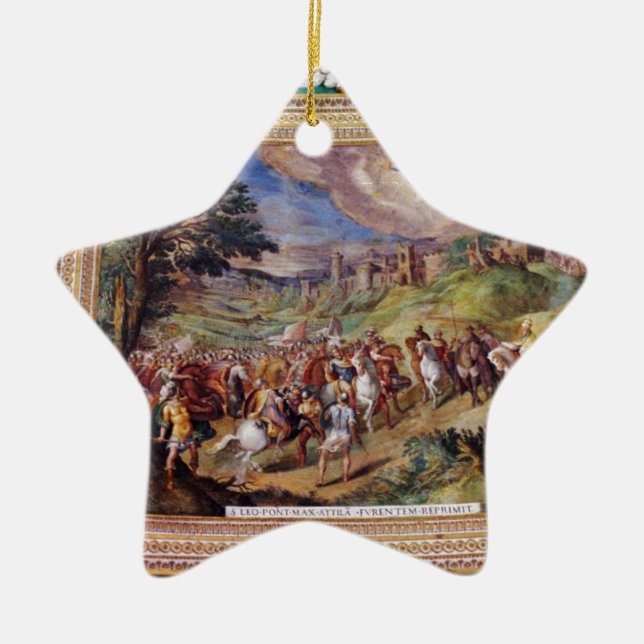 Mural in the Vatican Museum Ceramic Ornament (Front)