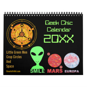 Mural La culture chic de 2015 aliens de calendrier de