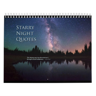 Mural La nuit étoilée cite le calendrier