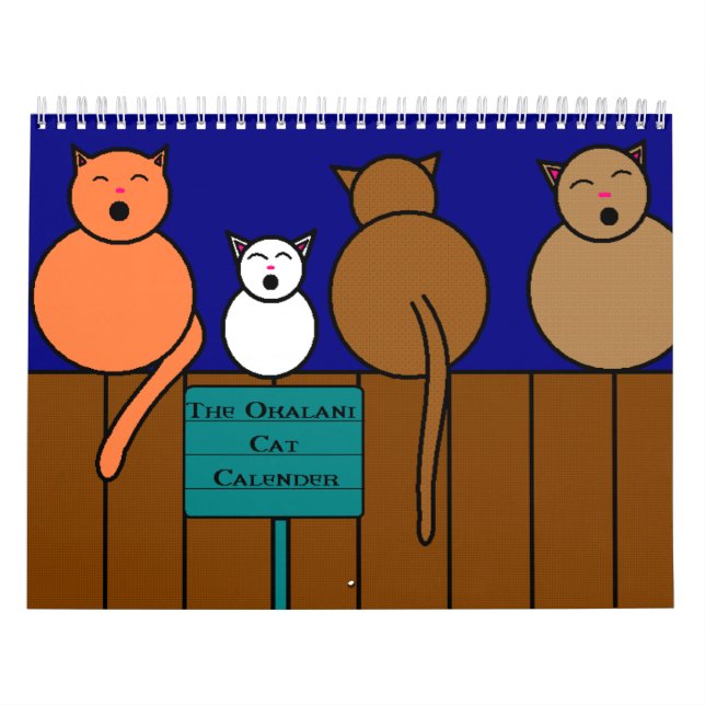 Mural Le calendrier de chat (Protection)
