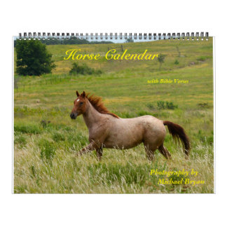 Mural Le calendrier de cheval avec la bible exprime (12