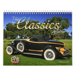 Mural Le calendrier de voiture de classiques