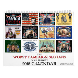 Mural Le plus mauvais calendrier des slogans 2018 de