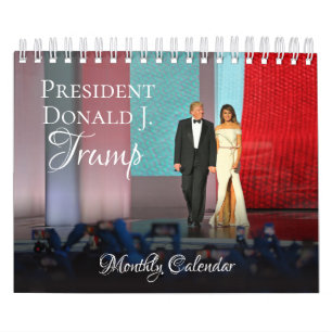 Mural Le Président Donald Trump Small Calendrier mensuel