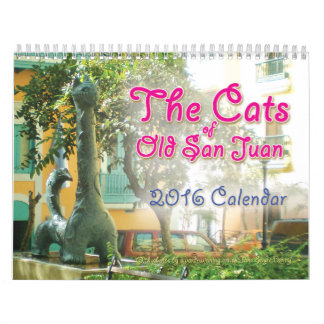 Mural Les chats de vieux San Juan, calendrier 2016