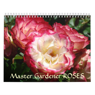 Mural MASTER GARDENERS Calendrier ROSE Fleurs Roses