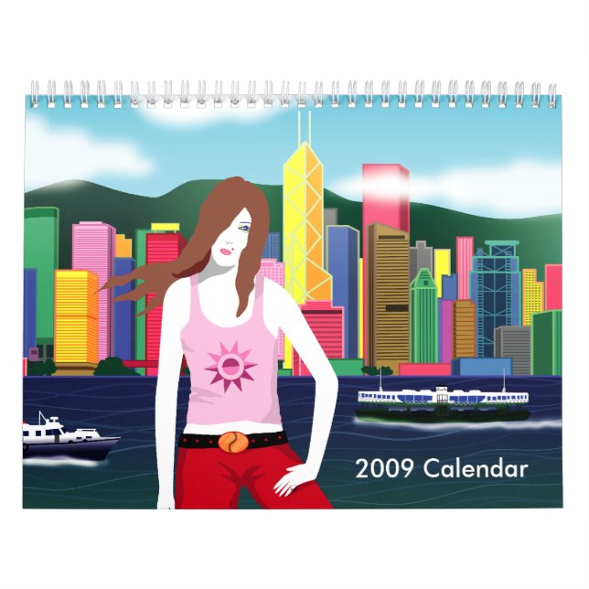 Mural "Modèles" Calendrier 2009 (Protection)