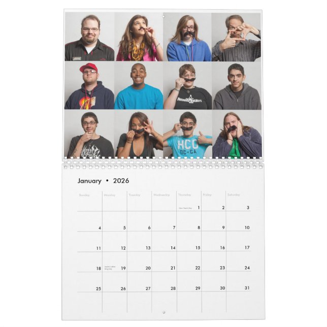 Mural Mustach calendrier en mars 2010 (Jan 2026)